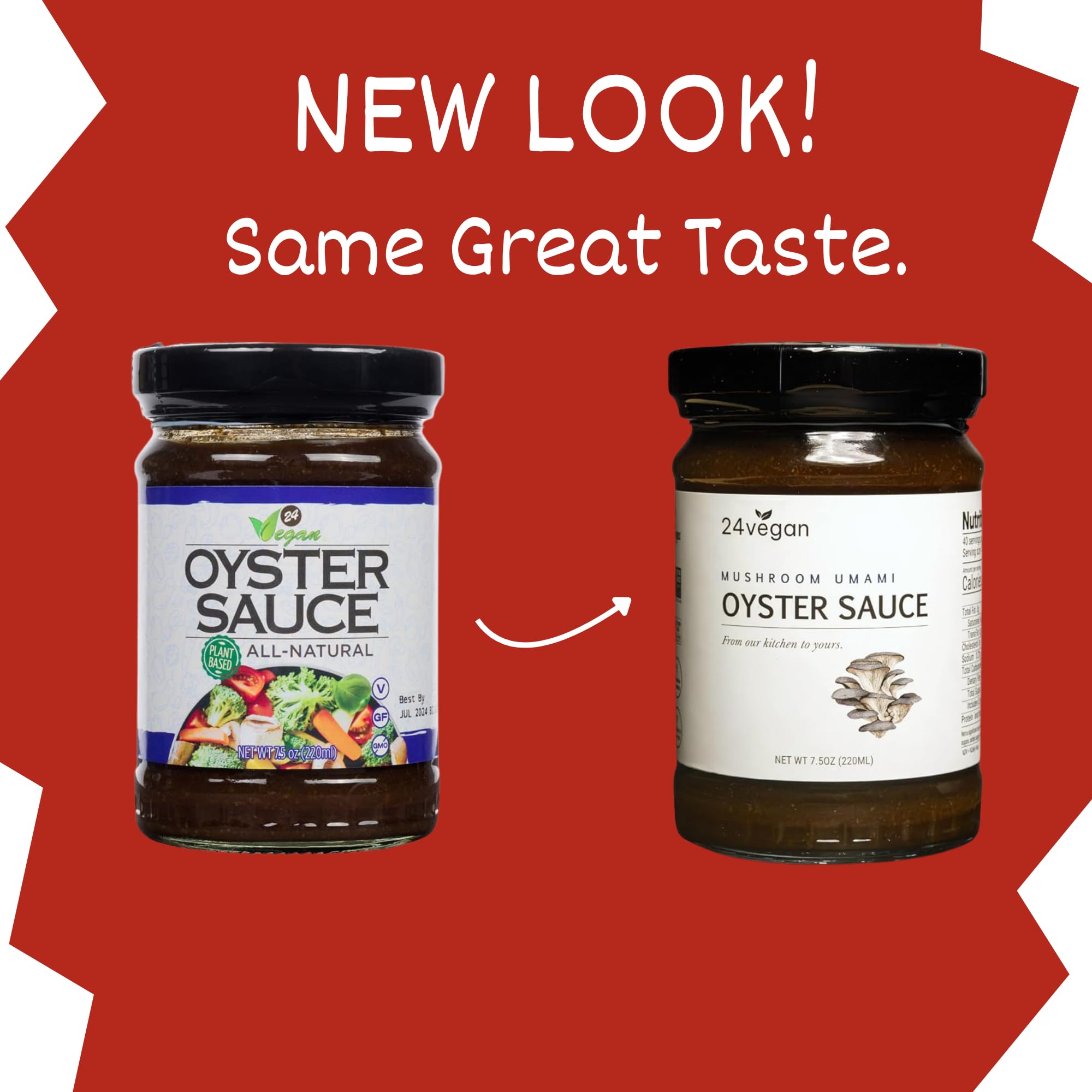 Heritage shot of 24Vegan Oyster Sauce from a woman-owned brand