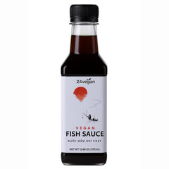 24Vegan vegan fish sauce bottle pour enhances soups with rich umami.