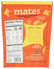 34 Degrees Crisps Original Cheese Mts crisp texture close-up, savory crunch.