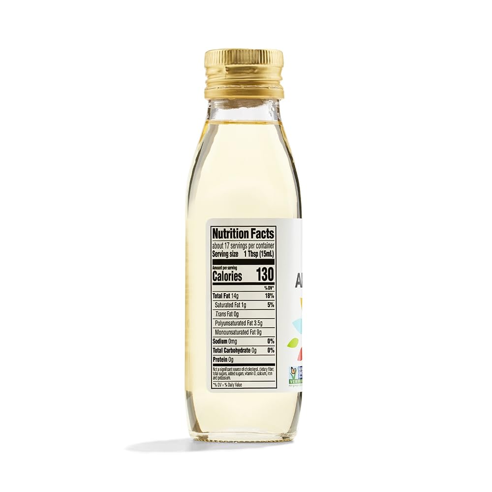 365 by Whole Foods almond oil pouring demonstrates pour-ready oil for sautéing and baking