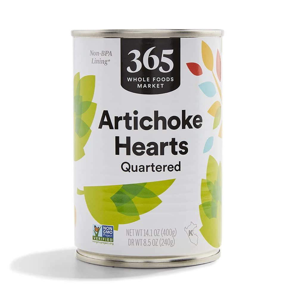 365 by Whole Foods Market artichoke quarters in can, convenient pantry staple for salads