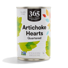 365 by Whole Foods Market artichoke quarters in can, convenient pantry staple for salads