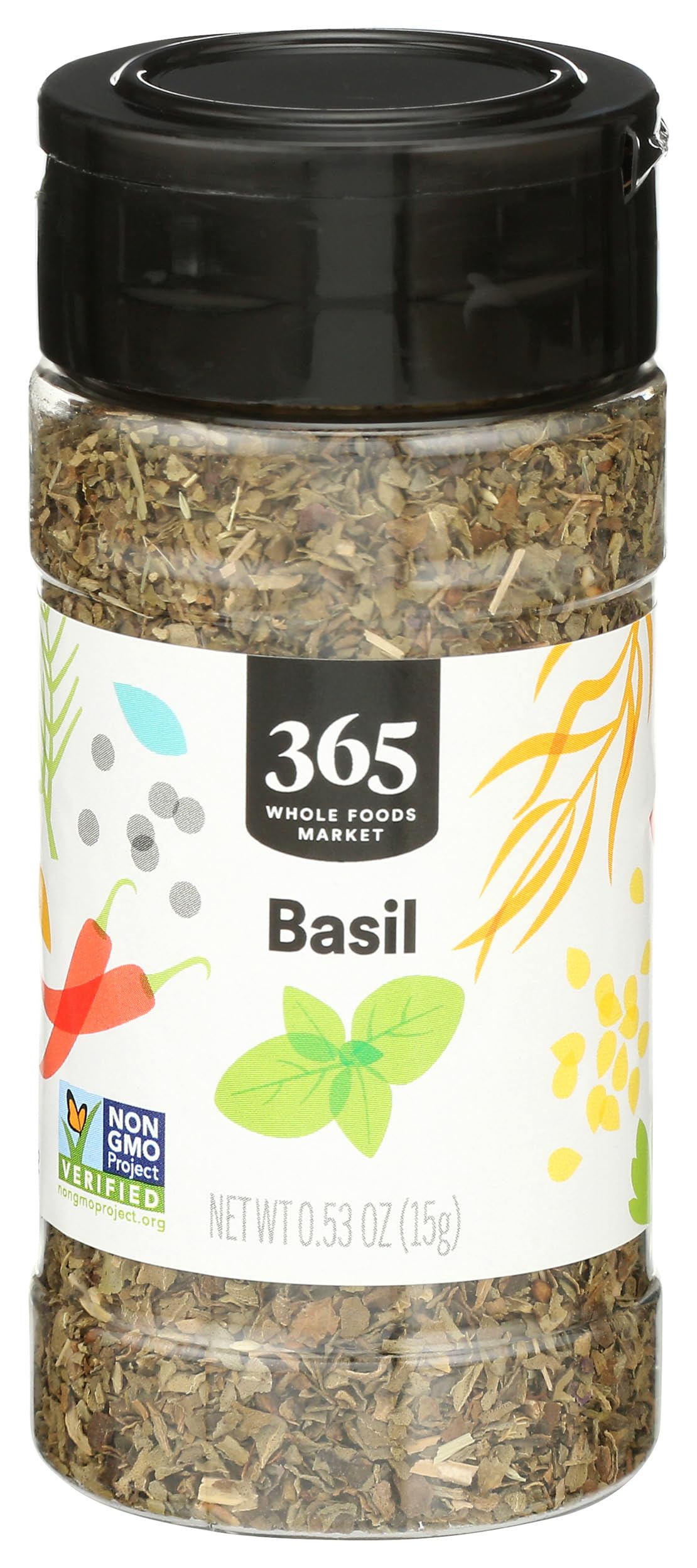 365 Basil dried leaves for pure flavor in pasta sauces.