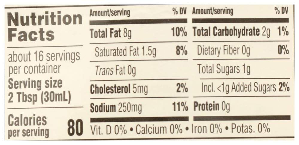 365 by Whole Foods Market Organic Blue Cheese Dressing creamy pour with smooth texture