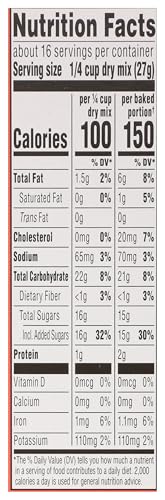 Package back panel highlights ingredients and quality standards for 365 brownie mix
