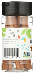 365 by Whole Foods cinnamon sticks on a dispensing spoon for quick use.