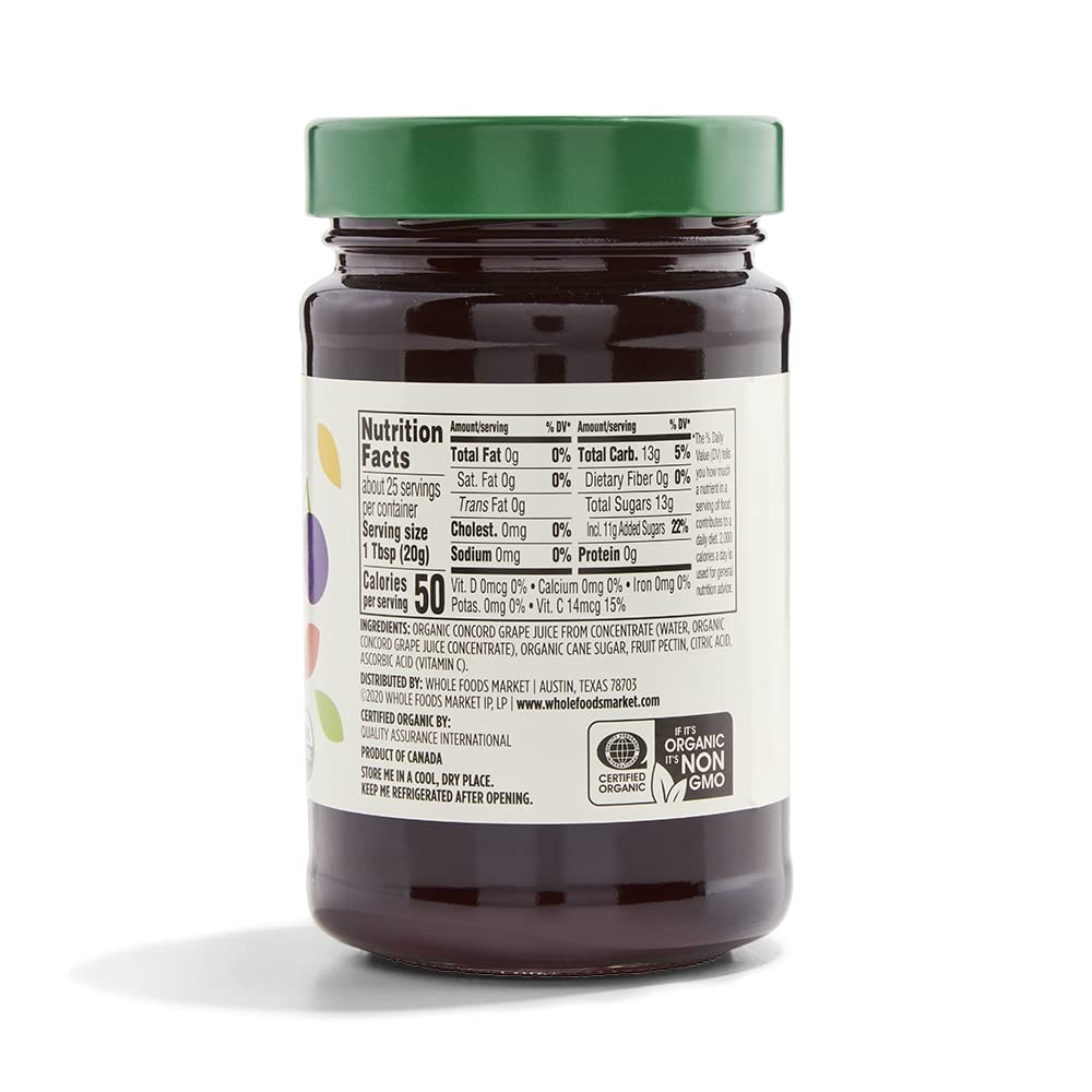 Jelly glaze for baking using 365 by Whole Foods Market Concord Grape Jelly.