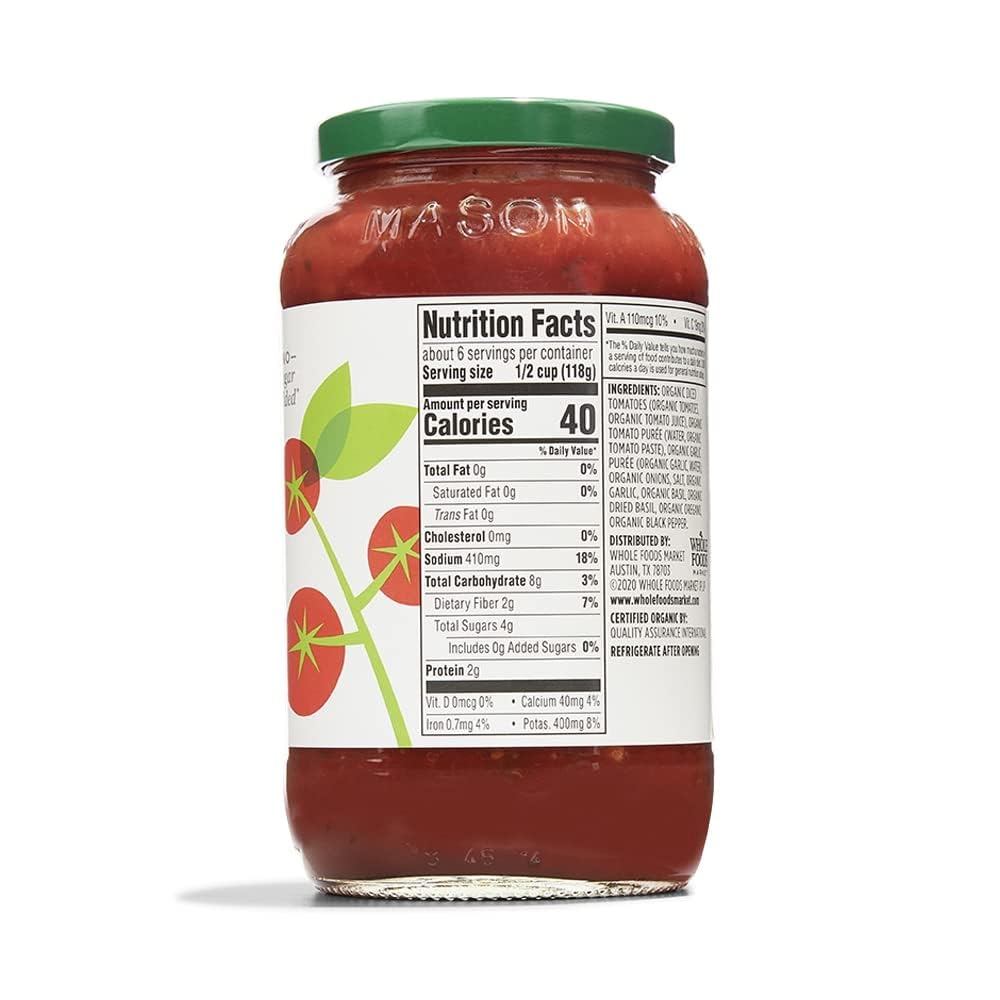 365 by Whole Foods Market marinara pasta dish, a versatile sauce for effortless dinners.