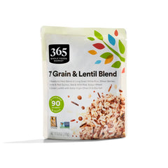 365 by Whole Foods Market 7 Grain Lentil Blend package for quick meals