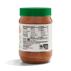 365 by Whole Foods Market almond butter label closeup highlighting unsweetened ingredients