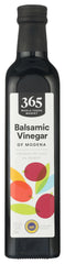 365 by Whole Foods Market balsamic vinegar Modena bottle, ideal for dressings.