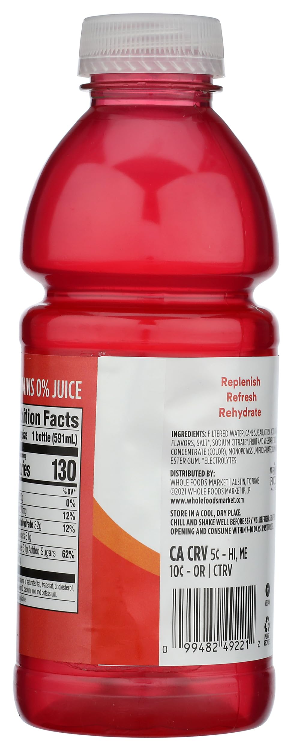 Pour of 365 Berry Sports Drink ready for workouts and on the go refreshment