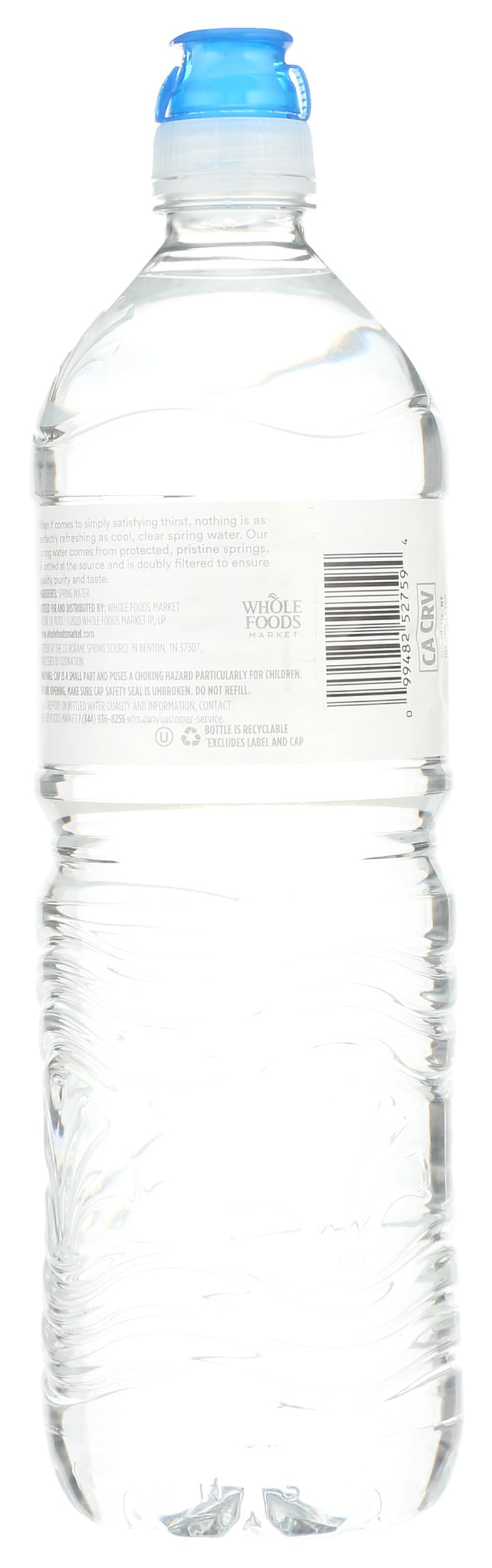 Close-up of 365 bottle showing BPA-free construction for safe hydration
