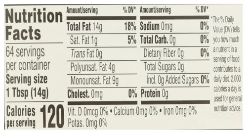 365 by Whole Foods Market Canola Oil label close-up with a clean vegan-friendly profile