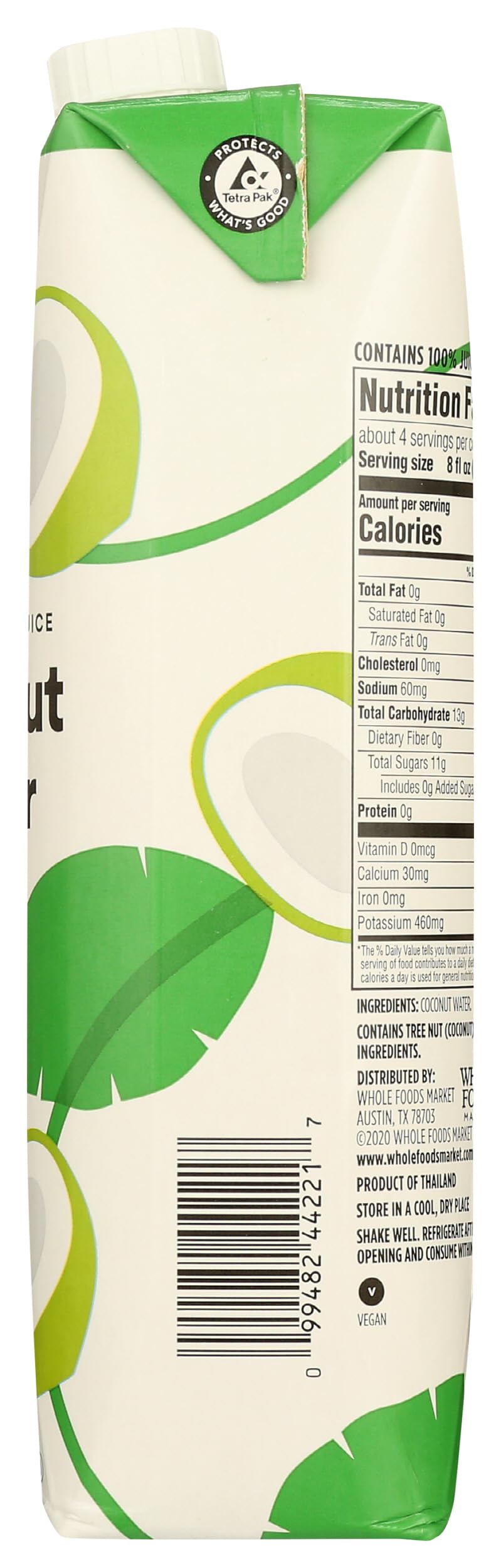 Cooled coconut water bottle on ice signaling refreshing hydration