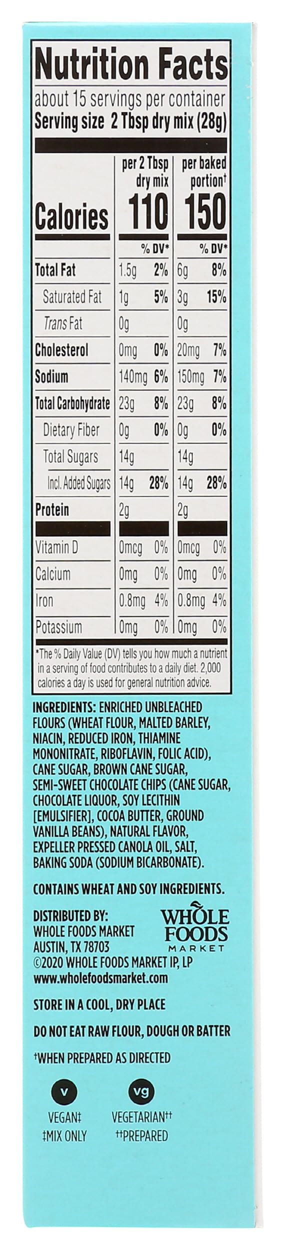 365 by Whole Foods Market cookie-dough-ingredients-closeup highlights simple, premium ingredients for confident baking