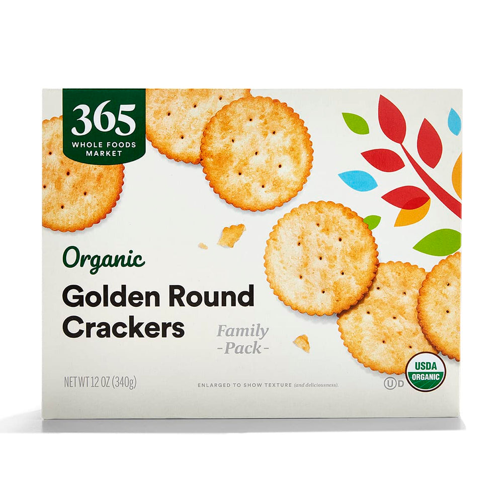 365 by Whole Foods Market cracker crisp texture closeup conveys a satisfying bite for dips and cheese