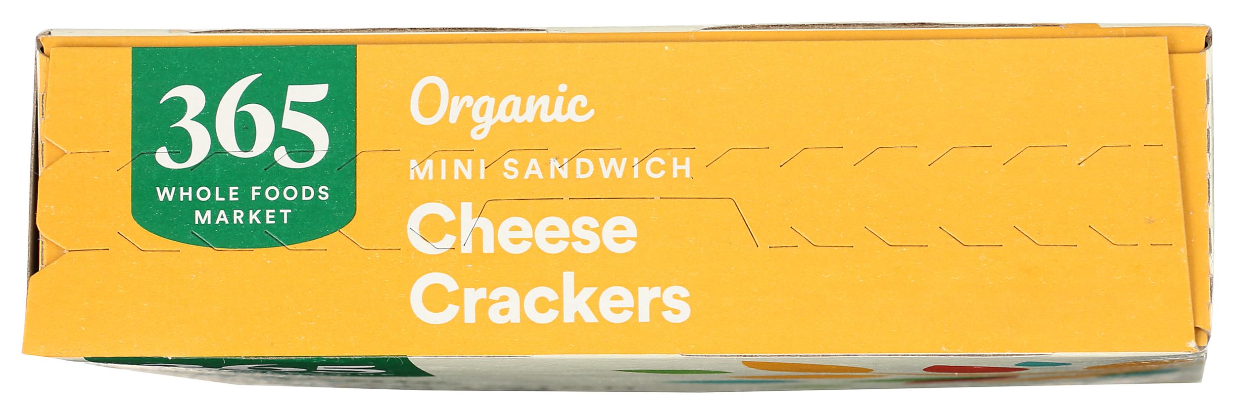 365 by Whole Foods Market creamy cheddar filling visible between crisp crackers.