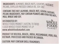 Serving plate with 365 by Whole Foods Market roasted salted deluxe nuts, ideal for entertaining