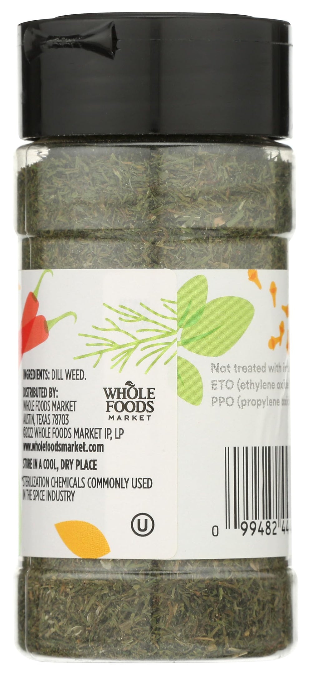 365 by Whole Foods Market dill weed closeup—fresh dried herb aroma and texture.