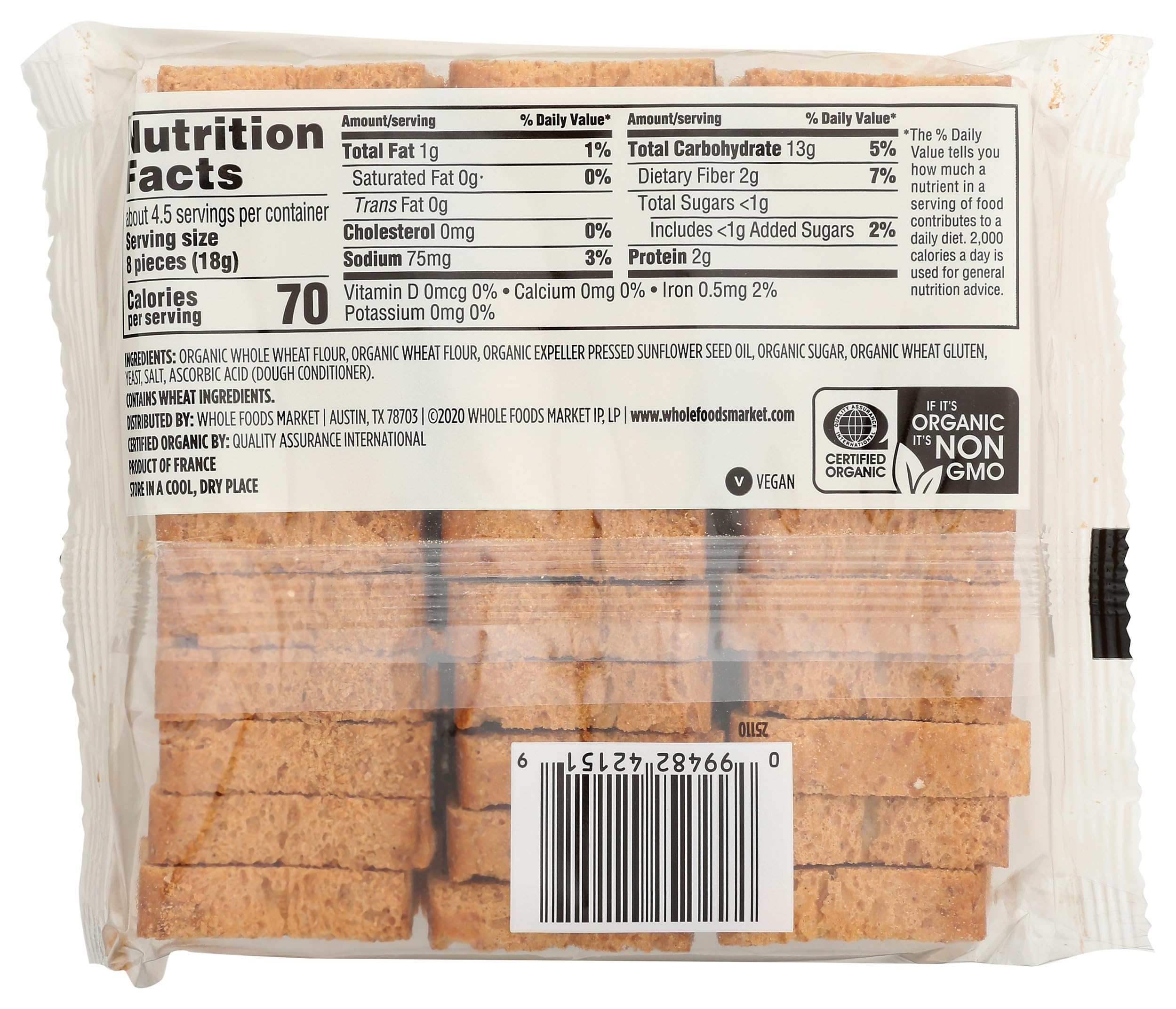365 by Whole Foods Market elegant hors d'oeuvres base with light crunch