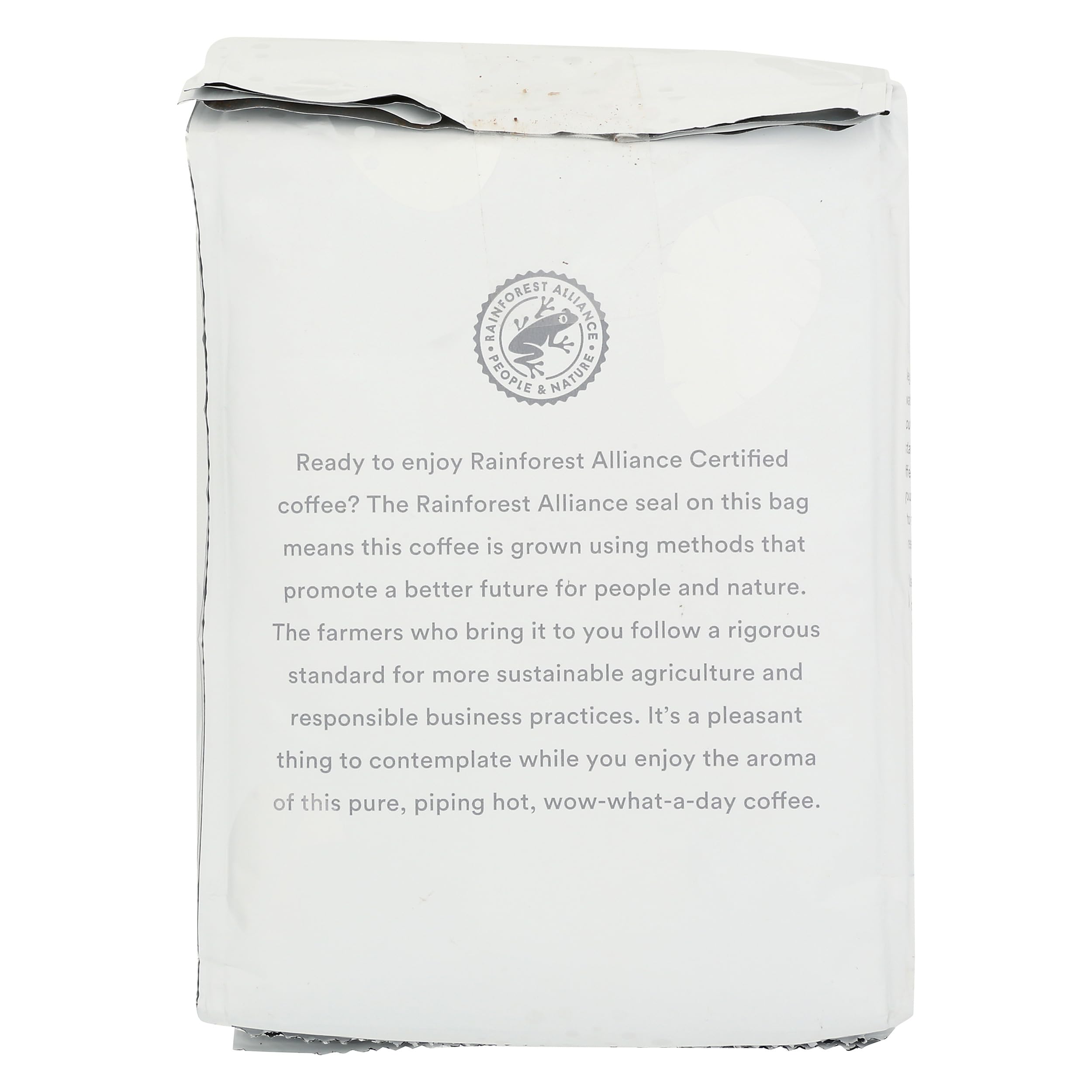 365 by Whole Foods Market fair trade Arabica coffee highlights ethical sourcing and smooth brewing.