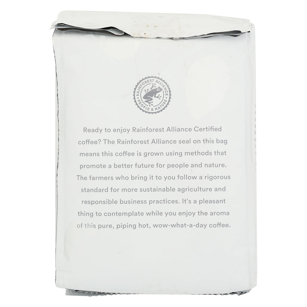 365 by Whole Foods Market fair trade Arabica coffee highlights ethical sourcing and smooth brewing.