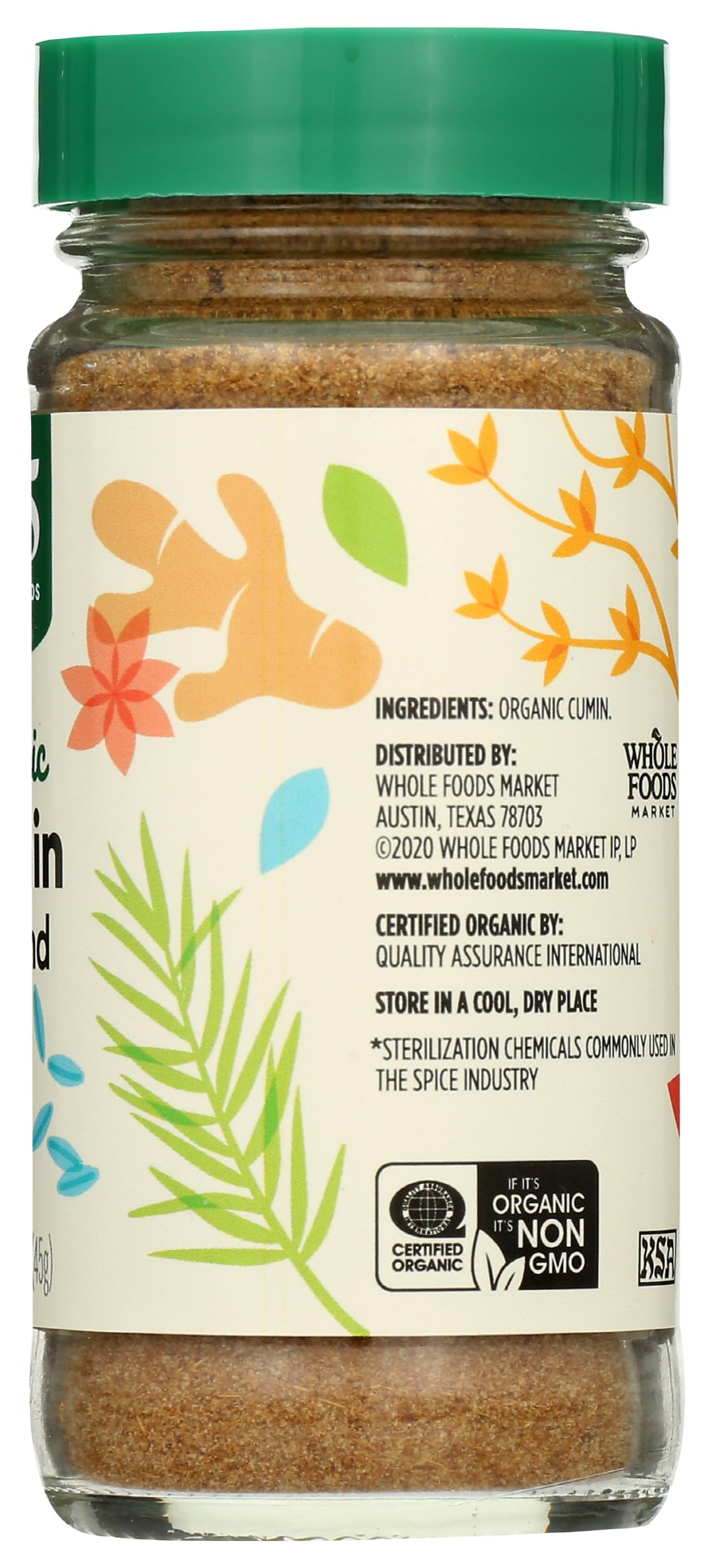 Freshly ground cumin aroma from 365 by Whole Foods Market enhances kitchen prep.
