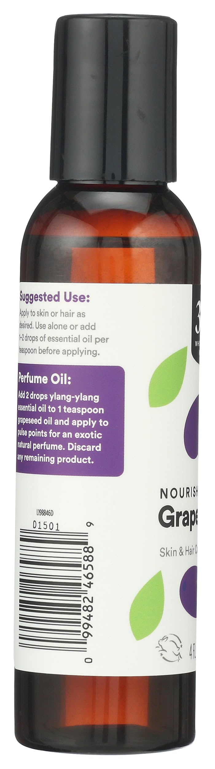 365 by Whole Foods Market grapeseed oil texture closeup shows a light clear liquid
