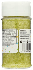 365 by Whole Foods Market Green Decorating Sugar crystal closeup — vibrant sprinkles for cookies