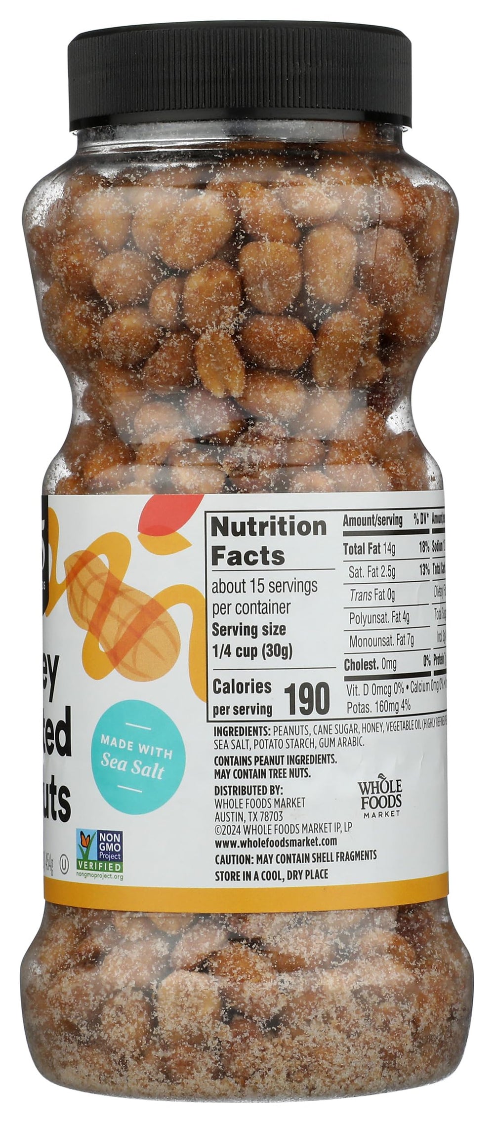 365 by Whole Foods Market honey roasted peanuts snack idea for on the go.