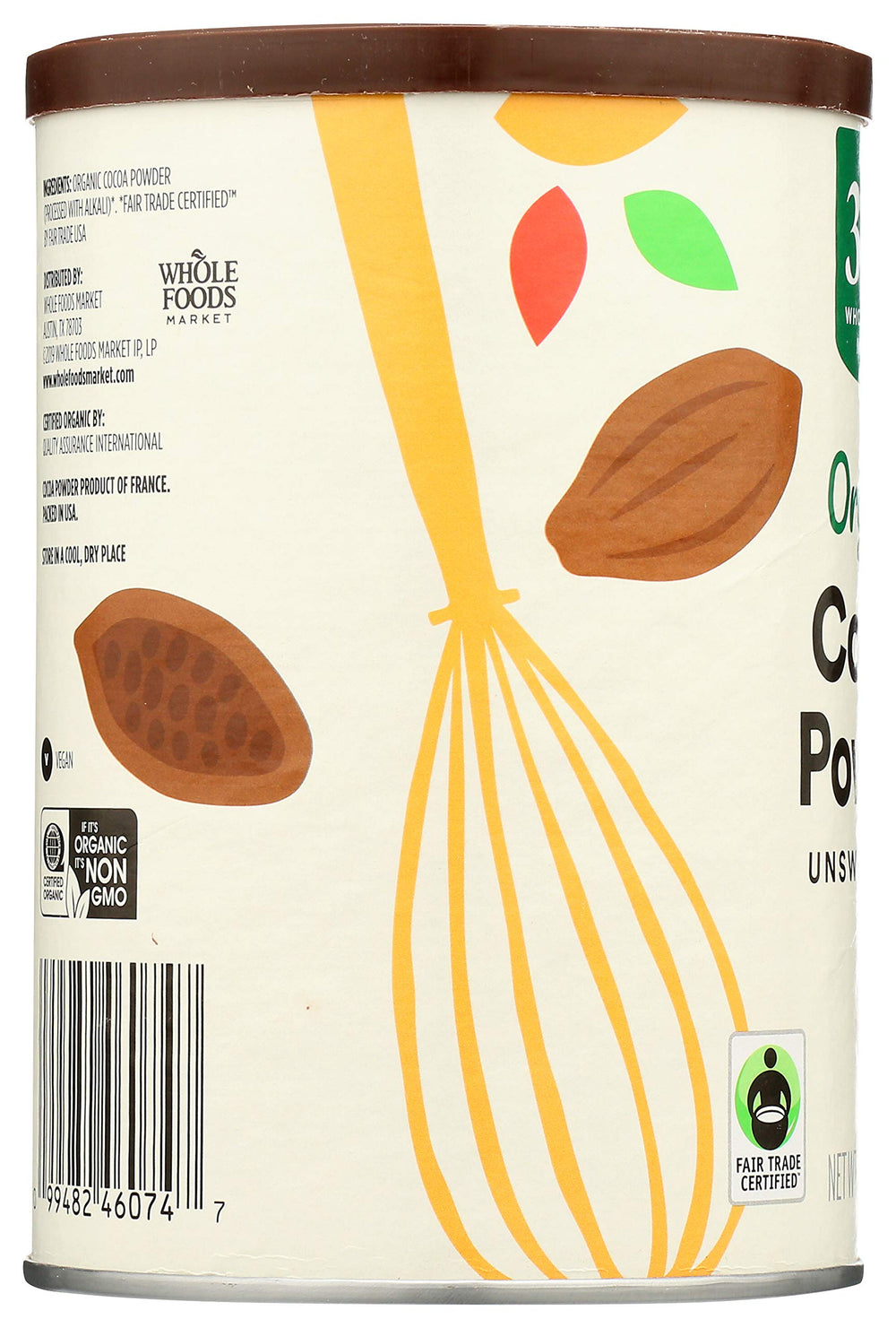 365 by Whole Foods Market hot chocolate scene with cocoa powder