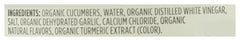365 by Whole Foods Market kosher dill pickles label conveys certified quality.