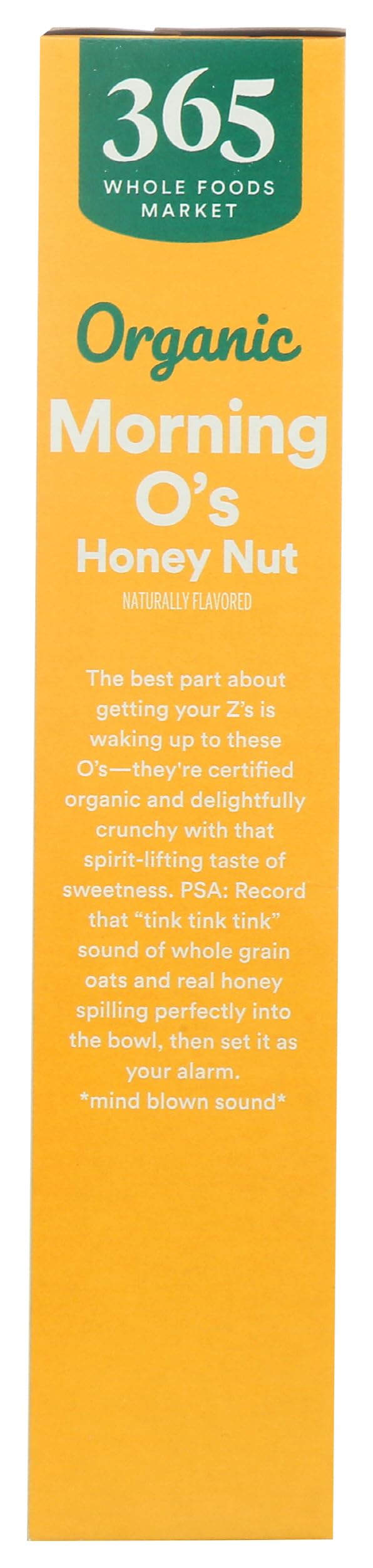 Delicate crunch of 365 by Whole Foods Market Morning O's cereal