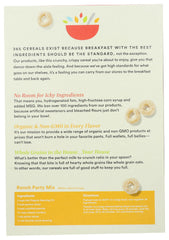 Morning O's cereal shown as a kid-friendly snack option.