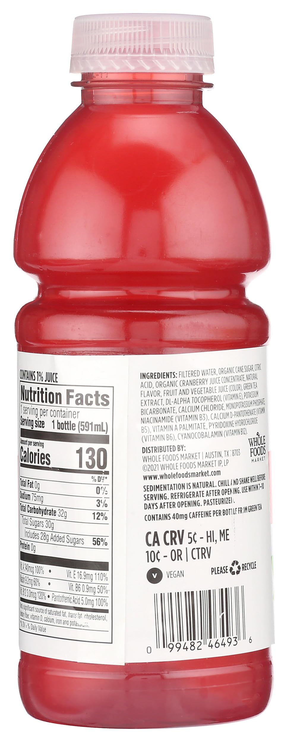 365 by Whole Foods Market nutrient-enhanced water glass for daily hydration