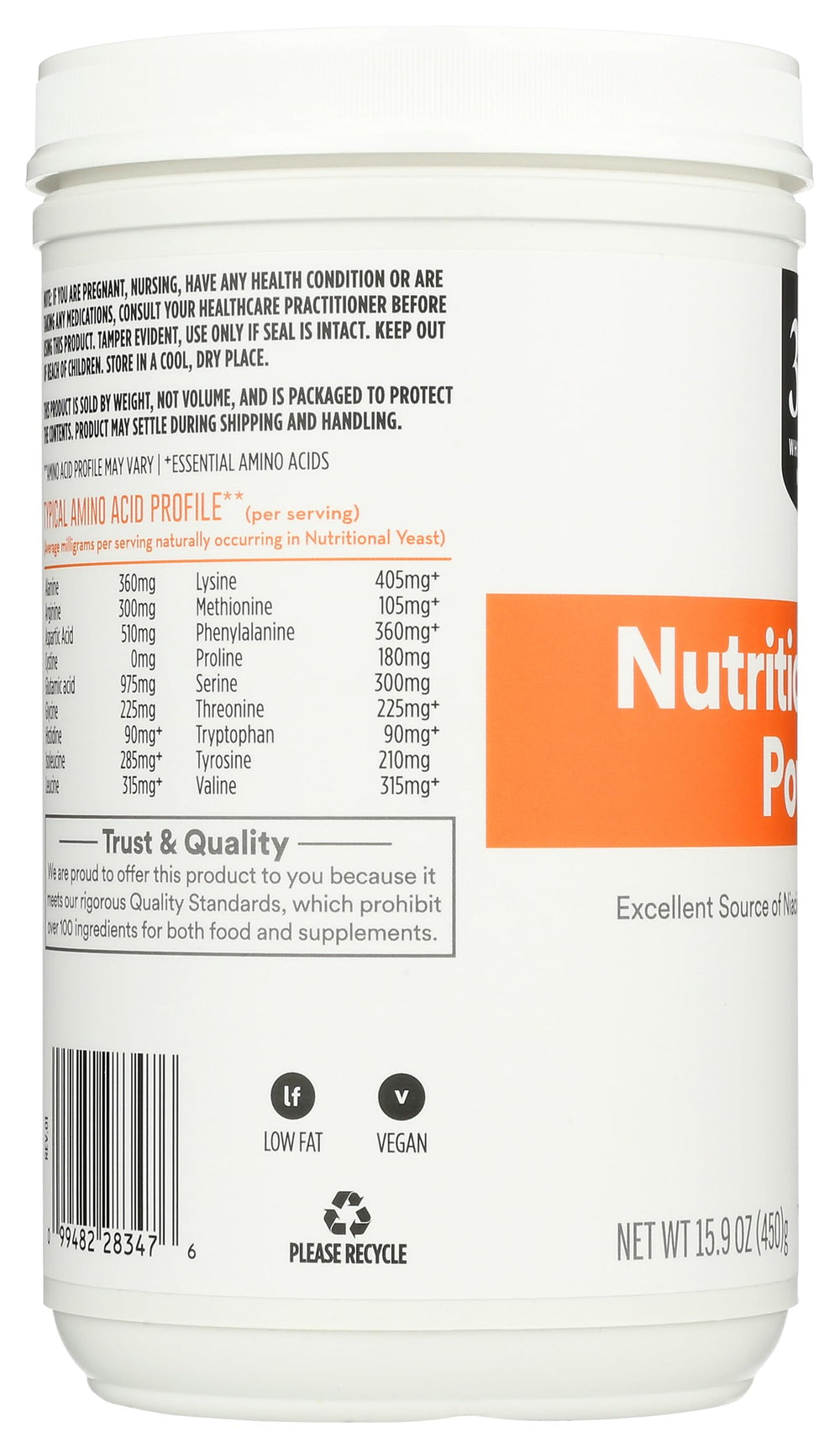 365 by Whole Foods Market Nutritional Yeast shaker-dispense illustrates quick, mess-free seasoning