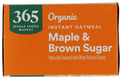 365 by Whole Foods Market steaming bowl of maple brown sugar oatmeal
