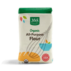 365 by Whole Foods Market organic all-purpose flour in a front bag view for versatile baking