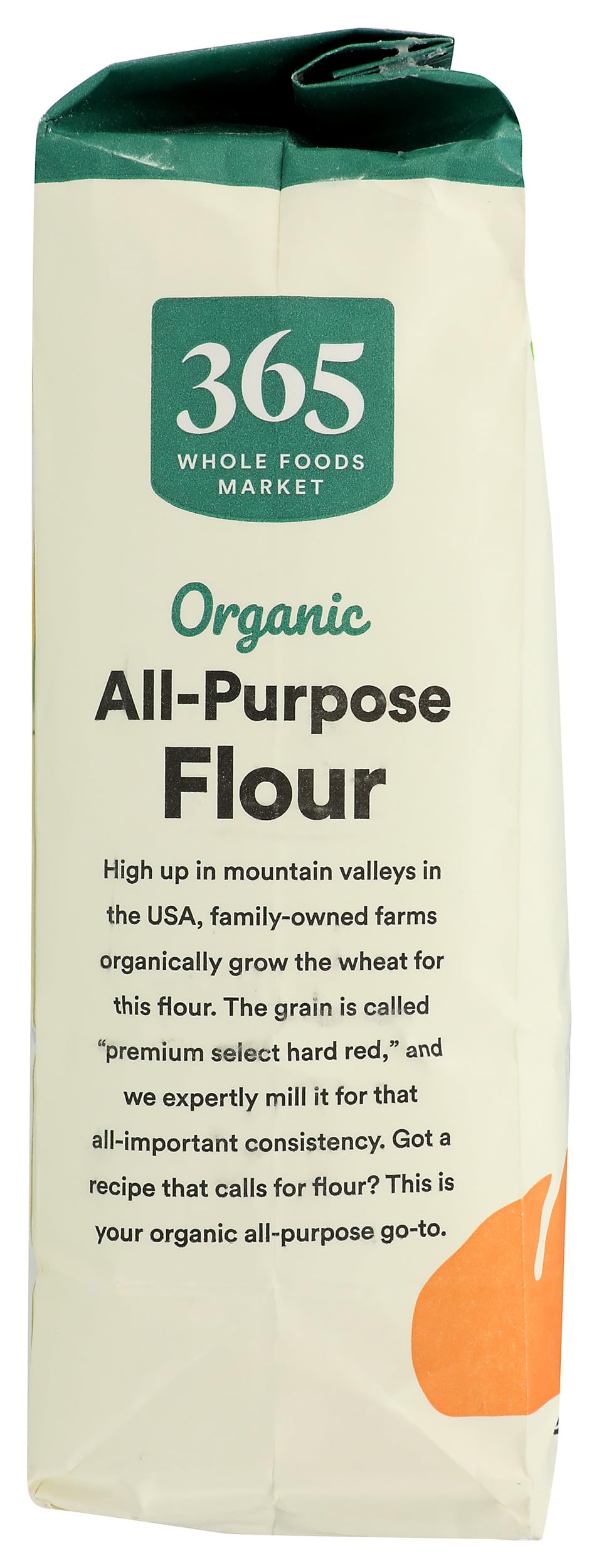 365 by Whole Foods Market organic flour stored in a labeled canister