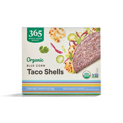 365 by Whole Foods Market organic blue taco shells with stone-ground masa for crisp tacos