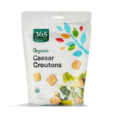 365 by Whole Foods Market Organic Caesar Croutons bag – crisp texture for salads