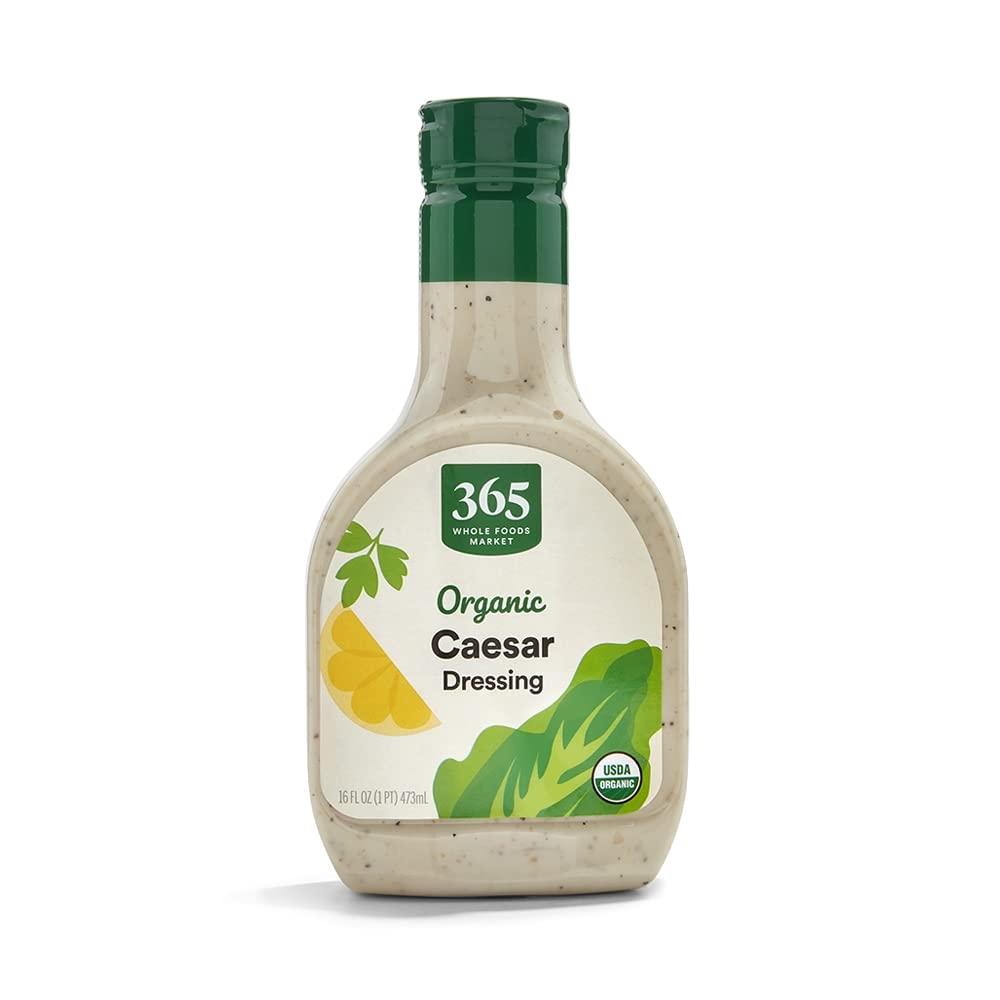 365 by Whole Foods Market Organic Caesar dressing bottle ready to elevate a quick salad