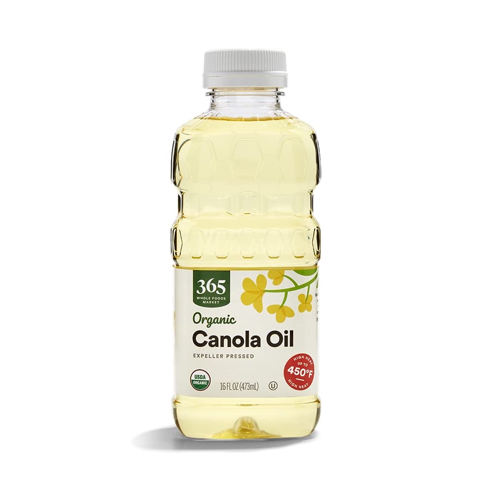 365 by Whole Foods Market organic canola oil bottle for everyday cooking