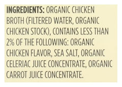 365 by Whole Foods Market organic chicken broth pour over vegetables simmering.