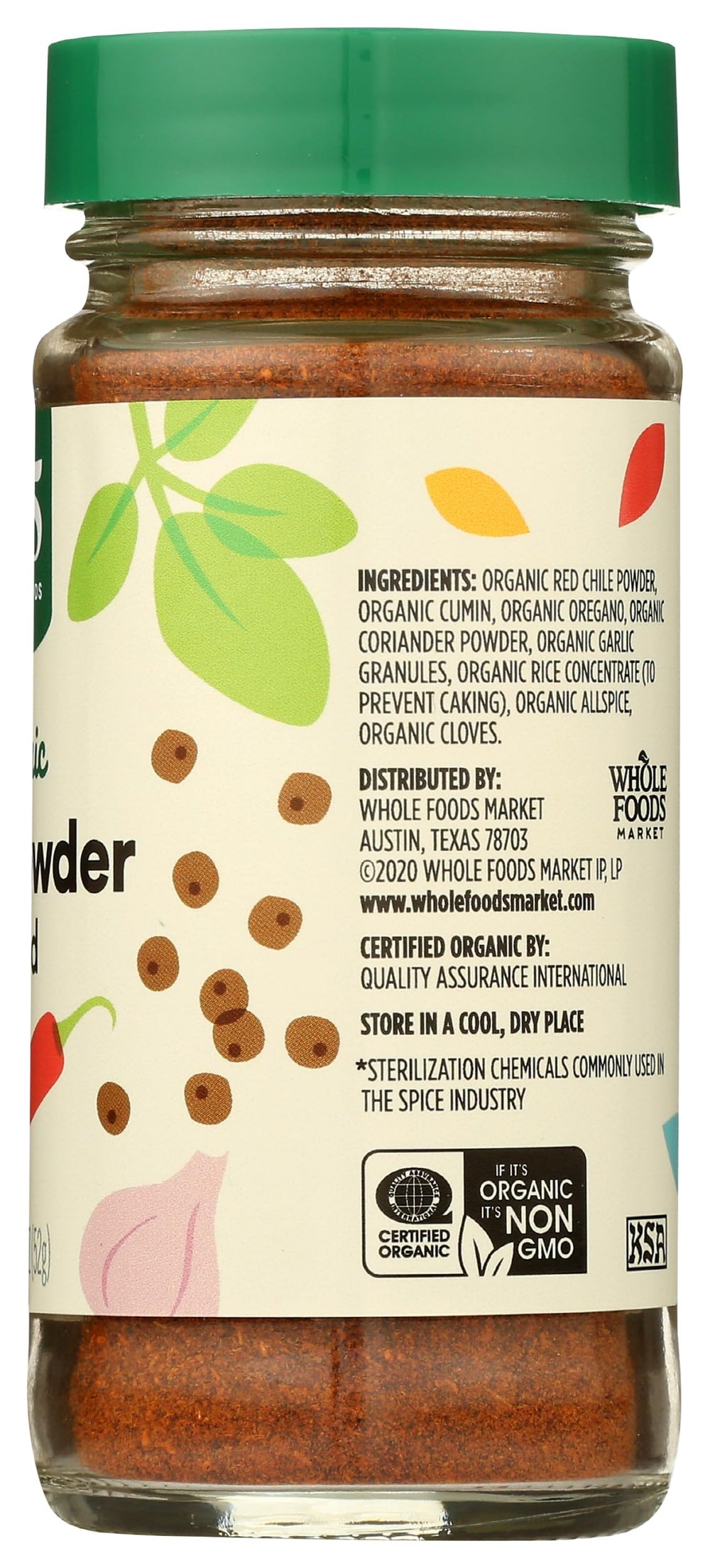 365 by Whole Foods Market Organic Chili Powder Blend on grilled vegetables reveals smoky warmth