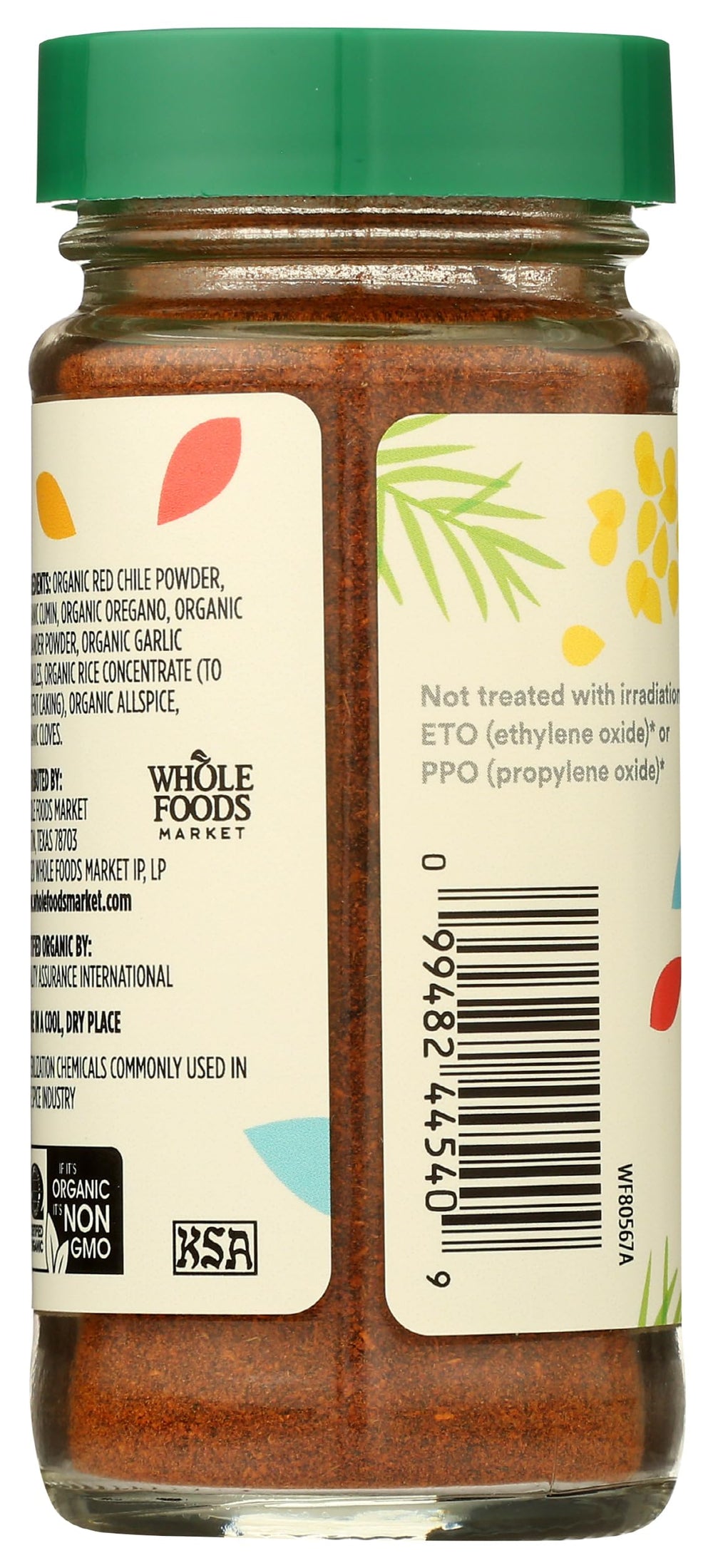 365 by Whole Foods Market Organic Chili Powder Blend ingredients closeup emphasizes clean labels and flavor potential