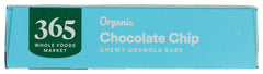 365 by Whole Foods Market Organic Chocolate Chip Chewy Granola Bars open pack, ready for lunchboxes.