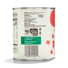 365 by Whole Foods Market Organic Diced Tomatoes Kosher and Non-GMO certified