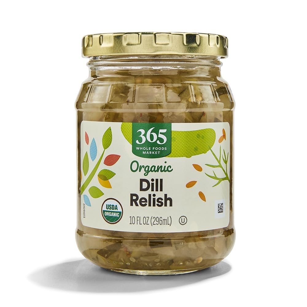 365 by Whole Foods Market organic dill relish jar with crisp cucumber relish